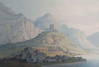 A Ruined Castle in the Higlands, Scotland