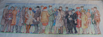 Crowd Scene at Cheltenham Gold Cup Day, 1960