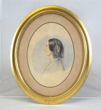 English School 19th Century   Portrait of a lady