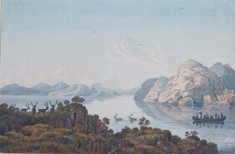 Moose Hunters on Martin Lake, North America