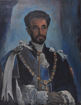 Portrait of  His Imperial Majesty, Haile Selassie I, Emperor of Ethiopia  (1892