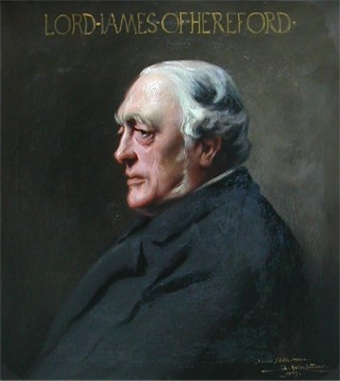 Portrait of  Sir Henry James, first Lord James of Hereford 1828-1911