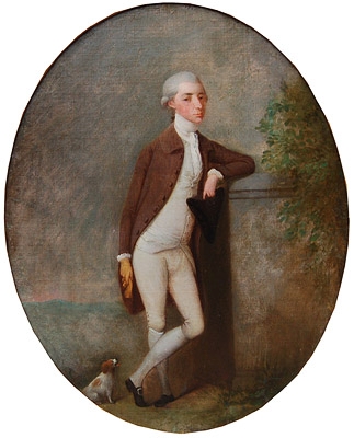 Portrait of a Gentleman and His Dog