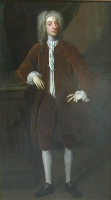 Portrait of a Gentleman standing by a Plinth