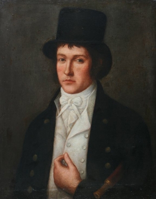 Portrait of a Young Naval Officer with his telescope under his arm