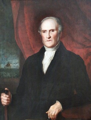 Portrait of Alexander Mitchell (1780-1868) with Daundalk Bay