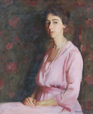 Portrait of an Elegant Lady in Pink