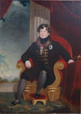 Portrait of George IV as Prince Regent seated 1762-1830