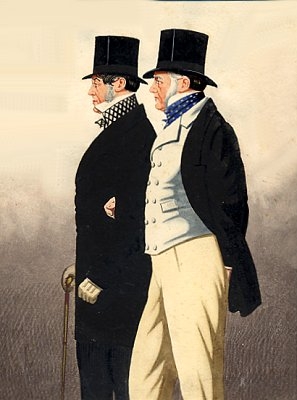 Portrait of Lord Admiral Rous (1795-1877) and Mr George Payne (1803-1878)