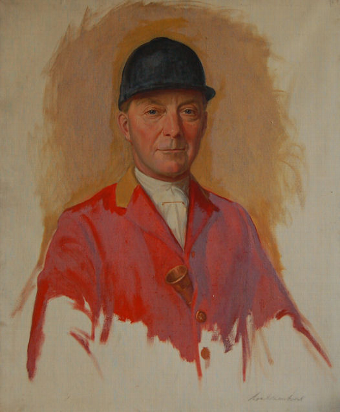 Portrait of Major R G Fanshawe, Master of the Cottesmore Hunt