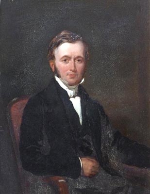 Portrait of the Reverend Richard ? Court Beadon, MA (1809-1890)  Vicar of Chedda