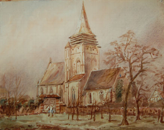 The Church  of Notre-Dame Bois Guillaume, France