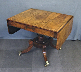 Regency brass inlaid sofa table