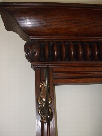 Antique SHOOLBRED AESTHETIC OAK HALL STAND