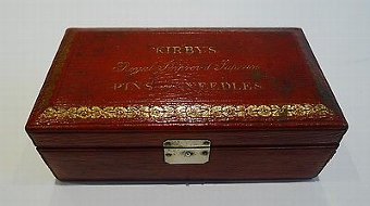 George III Leather Sewing Box by William Dobson - Kirby's Pins & Needles c.1810