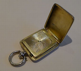 Victorian Sterling Silver Postage Stamp Case - Sovereign Case Action - 1891