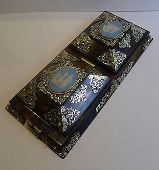 The Most Magnificent Antique English Betjemann's Patent Self Closing Bookslide