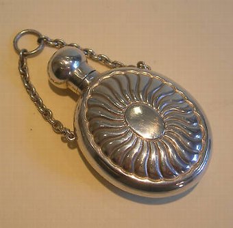 English Sterling Silver Chatellaine Perfume Bottle 1888