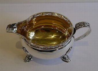 Antique Pretty English Sterling Silver Tea Set - 1925 by Docker & Burn