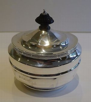 Antique English Sterling Silver Tea Caddy - London 1899