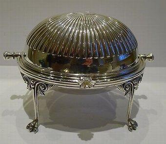 Elegant Antique English Revolving Butter Dish by Garrard & Co. c.1890
