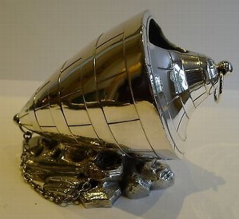 Rare Antique English Spoon Warmer - Marine Buoy - Registration Mark For 1868