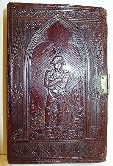 Antique Leather Cheroot Case - Napoleon, c.1830 / 1840 - Book Form