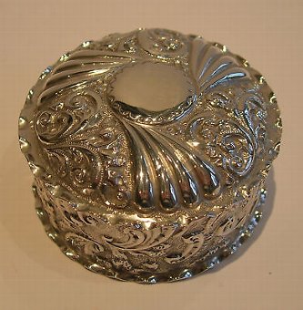 Antique English Sterling Silver Box - Birmingham 1897