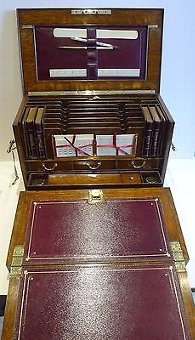 Magnificent & Grand Antique English Oak Stationery Cabinet c.1880