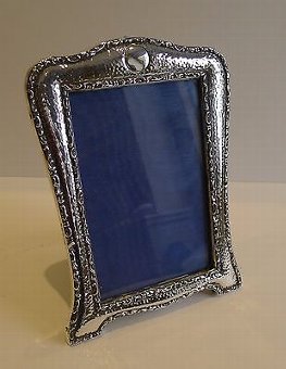 Antique English Arts & Crafts Sterling Silver Photograph Frame - 1909