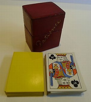 Antique English Playing Card Box