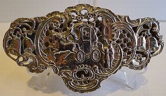 Antique English Sterling Silver Wedding Pot Pourri Box by William Comyns