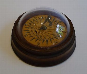 Early Antique English Cased Compass / Sundial c.1825 by Charles Essex