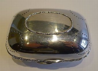 Grand Antique Tiffany Sterling Silver Soap Box c.1900