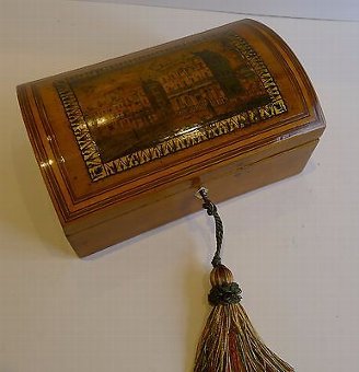 Early English Tunbridge Box - Scene of Brighton, c.1810