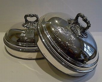 Pair George III Old Sheffield Plate Food Domes by Samuel Mearbeck c.1815