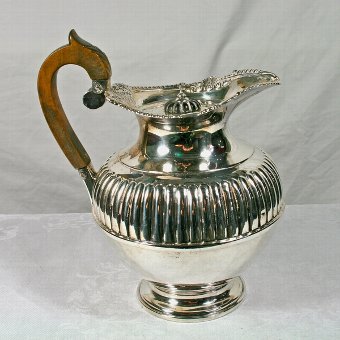 Antique Fine Victorian Sterling Silver Reeded 4 Pce Tea Service Elkington London 1893-5