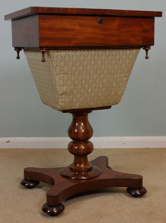 Antique Victorian Mahogany Work Table,