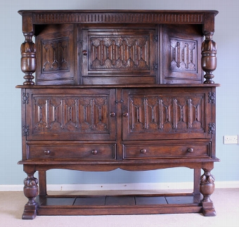 Antique Oak Court Cupboard / Sideboard