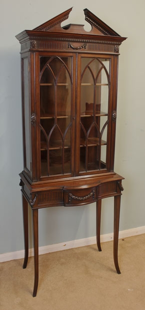 Antique Edwardian Mahogany Display Cabinet.