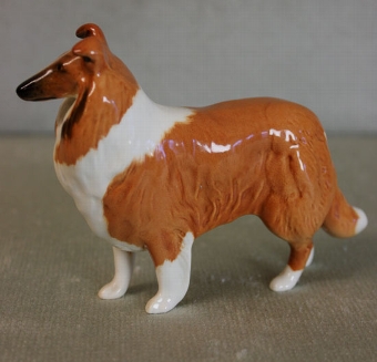 Antique  Small Beswick Collie Dog,