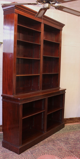 Antique Antique Mahogany Open Bookcase