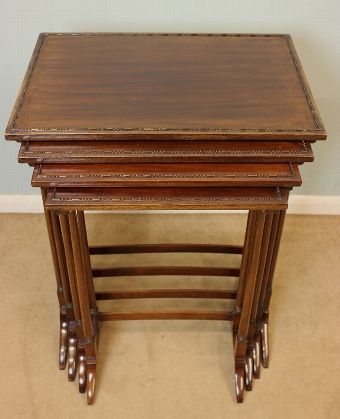Antique Nest of Mahogany Tables,