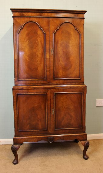 Antique Walnut Drinks Cabinet,