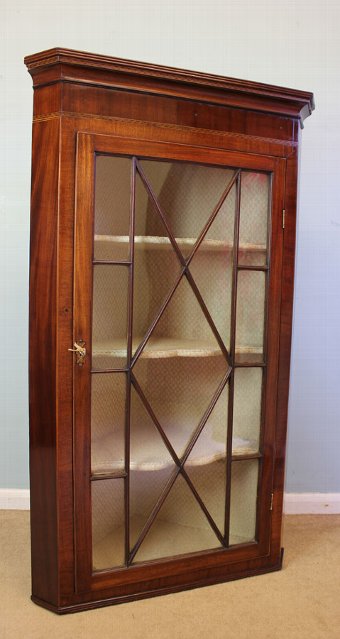 Antique Georgian Corner Display Cabinet