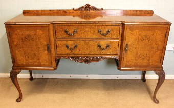 Antique Burr Walnut Sideboard /Server