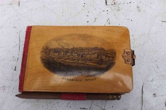 mauchline ware note pad and pencil Tunbride scenes