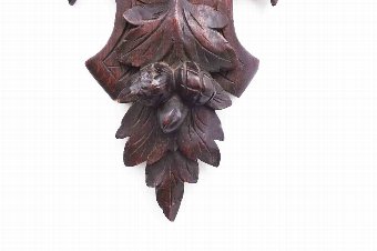 Antique Period oak wall bracket superb carved item