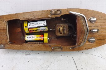 Antique Motor Launch rare Vintage ITO Japan speed boat battery operated, free world post. 