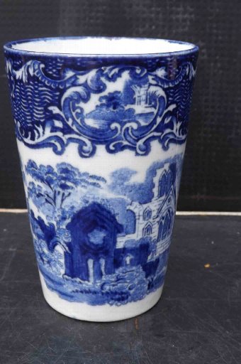 blue & white transfer tumbler by G Jones